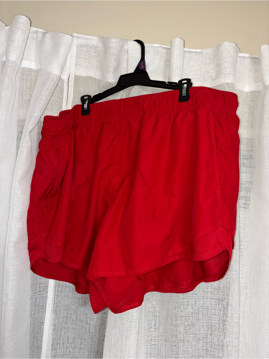 Womens Red Athletic Running Shorts  Brand Athletic Works